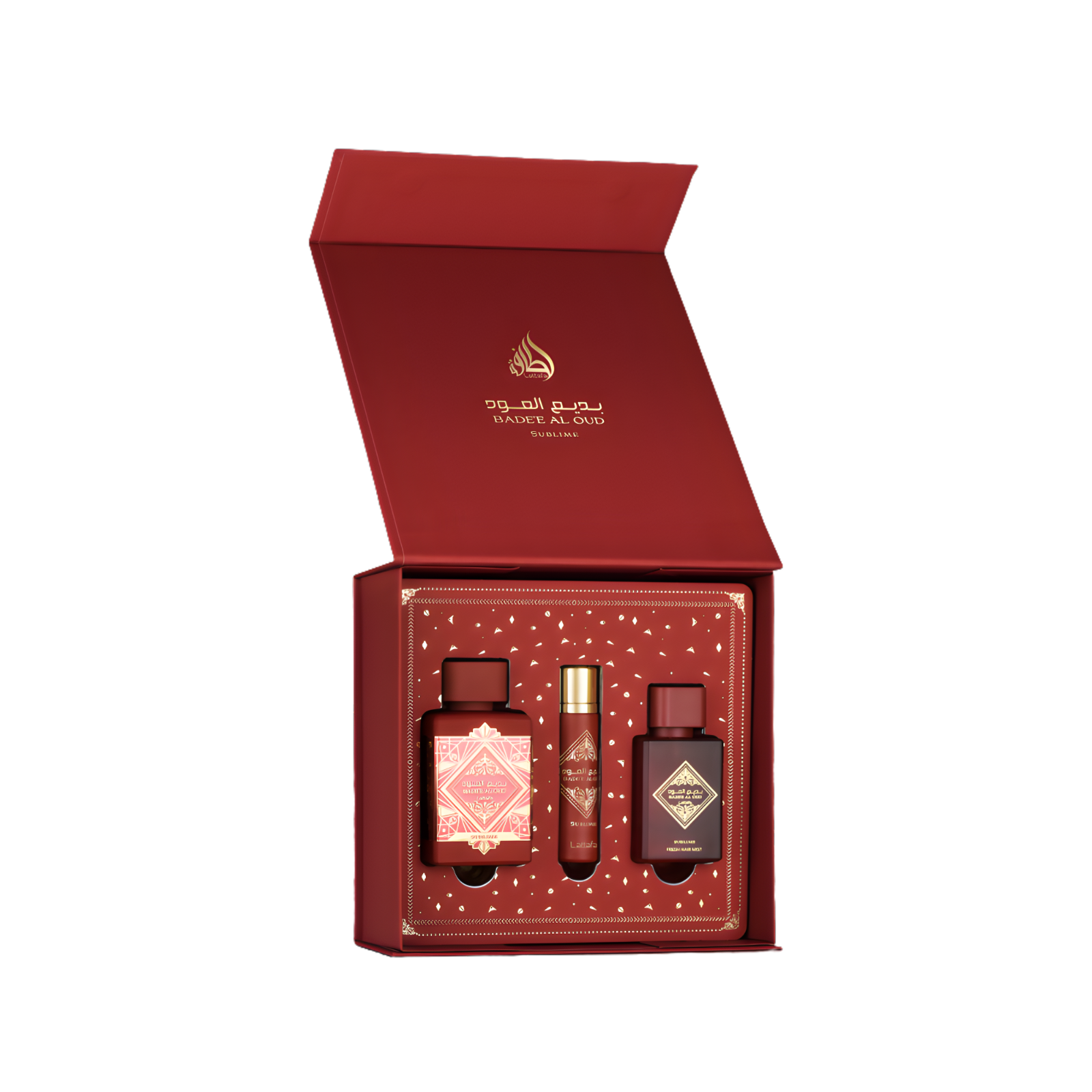 Badee al Oud Sublime | 100ml Perfume, 12ml Travel Spray & 50ml Hair Mist Giftset